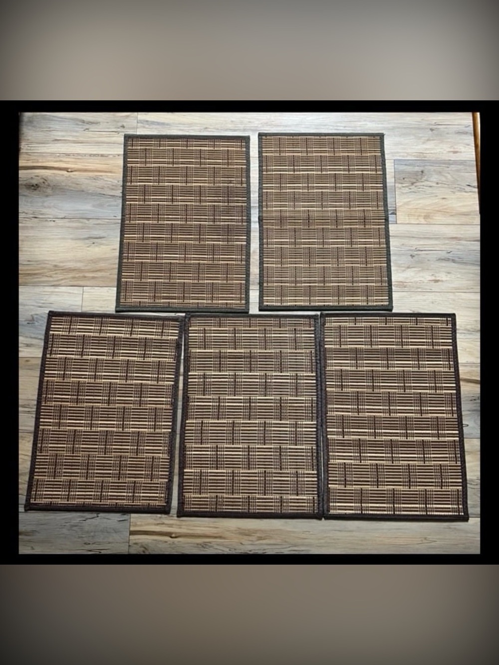 Set of 5 - Bamboo Placemats - Size 18.5 “ x 13 “